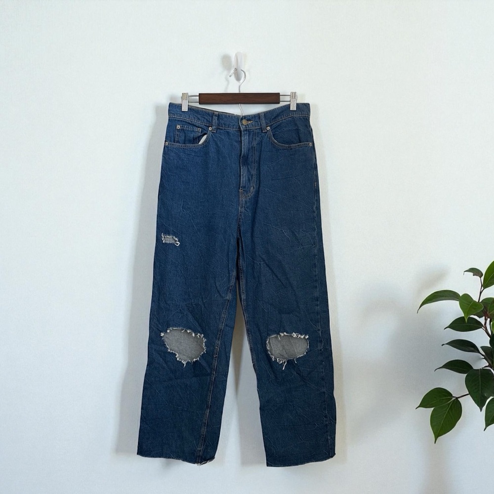 Urban Outfitters Women’s BOG High Rise Blue Cotton Wide Leg Jeans Size 29